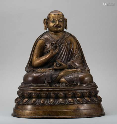 Ming Dynasty Alloy Copper Master Statue