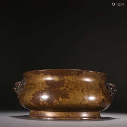 Qing Dynasty copper furnace