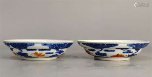 Qing Dynasty Cloud Bat Bowl