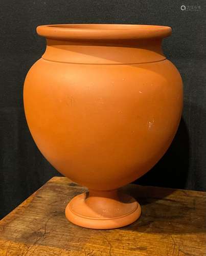 A 19th century Wedgwood terracotta Etruscan oviform vase, ci...