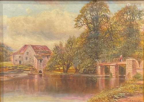 William Vivan Tippett (1833 - 1910) The Mill Bridge signed, ...