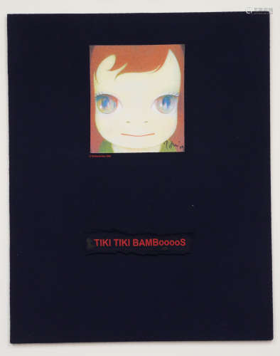 奈良美智2005年 TIKI TIKIBAMBoooos 2005年原装画框 毡布 背木板...