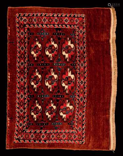 Tapis de selle Yemouth (chaîne, trame et velours en lai