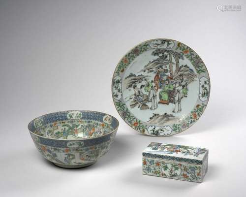 ENSEMBLE DE PORCELAINES DE CANTON, Chine, fin du XIXe-début ...