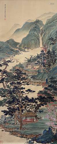 冷枚（1669-1742） 山水 立轴 绢本