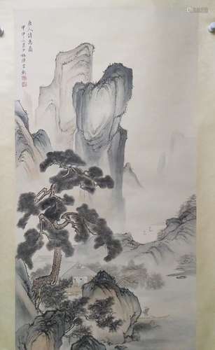 陈少梅 山水 纸本立轴