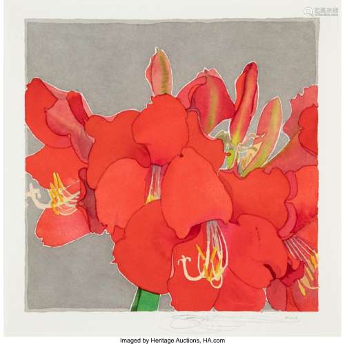 Gary Alan Bukovnik (American, b. 1947) Irises: Study in Red ...