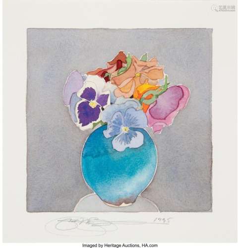 Gary Alan Bukovnik (American, b. 1947) Bouquet of flowers in...