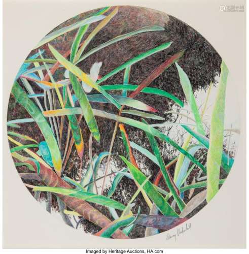 Nancy Underhill (American, b. 1938) Grass and Flowers Pencil...