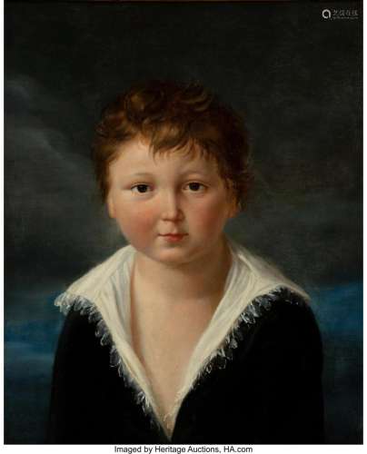 Continental School (19th Century) Portrait of a boy Oil on c...