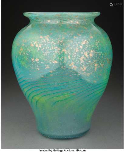 A Scottish Glass Vase, mid 20th century Marks: SCOTLAND 11 x...
