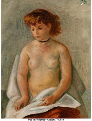 Robert Philipp (American, 1895-1981) Female Nude Oil on Canv...