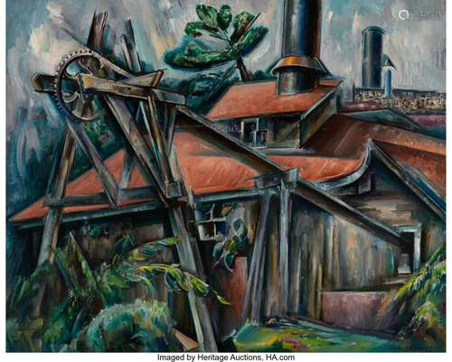 Charles Rosen (American, 1878-1950) The Mill Oil on canvas 3...