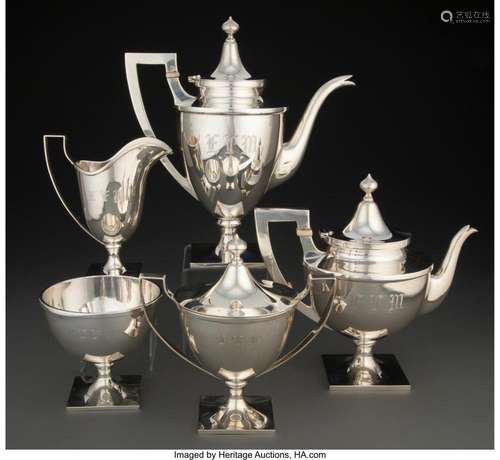 A Five-Piece Baltimore Silversmiths Mfg. Co. Silver Tea and ...