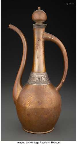 A Gorham Co. Mixed Metal Coffeepot, circa 1883 Marks: GORHAM...