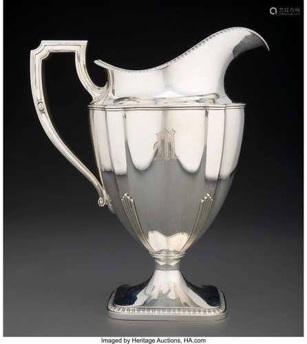 A Silver Water Pitcher, Taunton, Massachusetts, circa 1939 M...