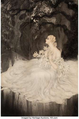 Louis Icart (1888-1950) Lilies, 1934 Etching and aquatint wi...