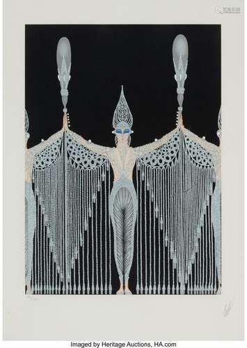 Erté (Romain de Tirtoff) (1892-1990) Pearls, 1983 Screenprin...