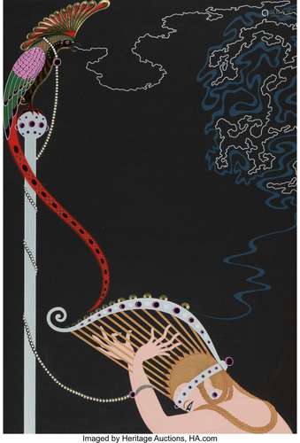 Erté (Romain de Tirtoff) (1892-1990) Enchanted Melody, 1985 ...