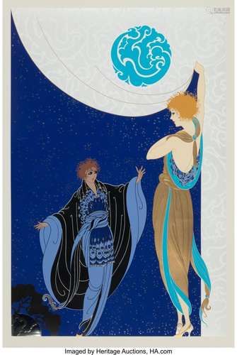 Erté (Romain de Tirtoff) (1892-1990) Nocturne, 1985 Screenpr...