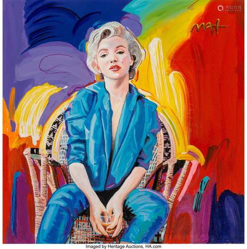 Peter Max (American, b. 1937) Marilyn Monroe Acrylic on canv...