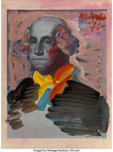 Peter Max (American, b. 1937) George Washington, 1976 Offset...