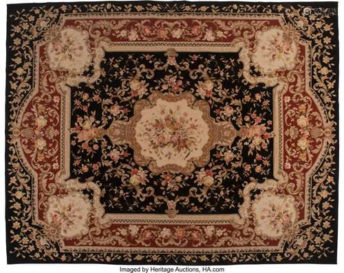 A French Aubusson Carpet, 20th century 144-1/2 x 106-1/2 inc...