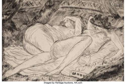 André Dunoyer de Segonzac (1884-1974) Femmes endormies (or L...