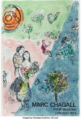 After Marc Chagall The Four Seasons, poster, 1974 Lithograph...