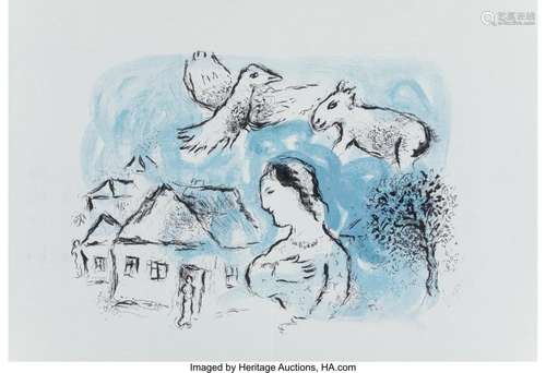 Marc Chagall (1887-1985) Derriere le Miroir, 1977 Lithograph...