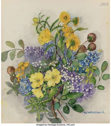 Helen McClelland (American, 20th Century) Bouquet of Wildflo...