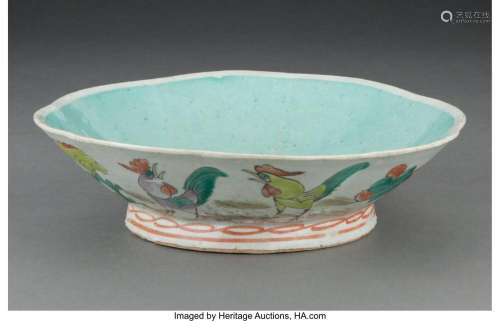 A Chinese Enameled Porcelain Bowl 2 x 8-1/4 inches (5.1 x 21...