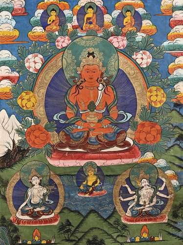 Amitayus Buddha Thangka