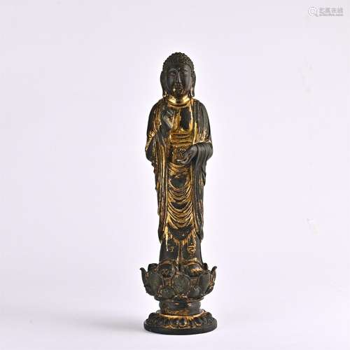 Gilded Standing Buddha