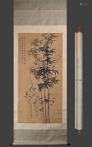 Zheng Banqiao (Spring Bamboo) Paper Vertical Axis