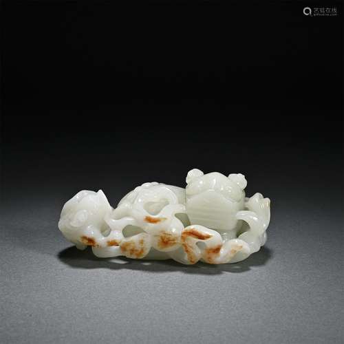 Hetian jade auspicious animal ornaments