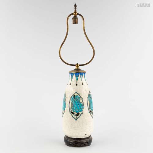 Maurice DUFRENE (1876-1955) 'Table lamp' for Boch keramis. (...