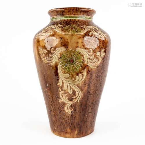 Armand MAES-PLATTEAU (XIX-XX) 'Vase' Flemish Earthenware in ...