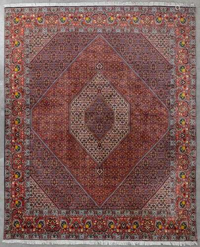 An Oriental hand-made carpet, Bidjar. (D:305 x W:256 cm)