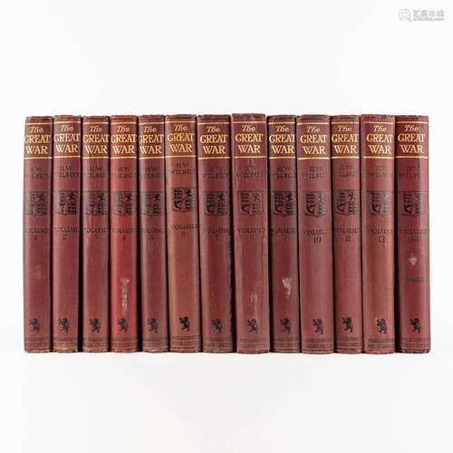 H. W. Wilson 'The Great War' 13 volumes. (W:24,5 x H:32,5 cm...