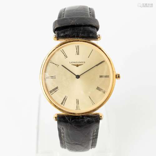 Longines 'Le Grande Classique De Longines' gilt metal. (W:3,...