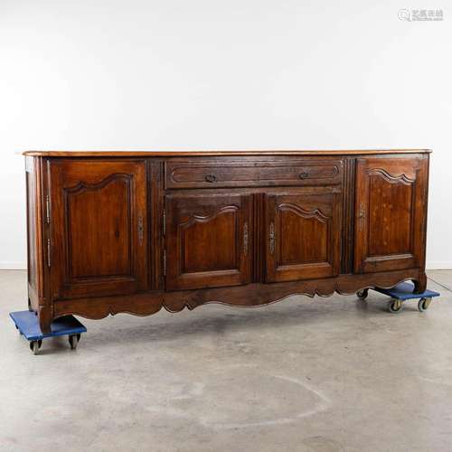 An antique sideboard with 4 doors and a drawer. France, 18th...