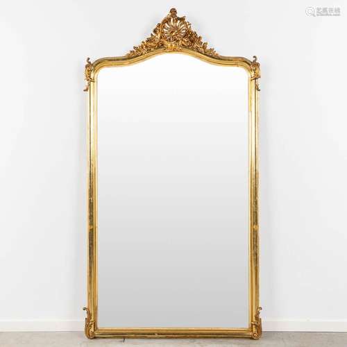 A mirror, gilt wood and stucco in Louis XV style. Circa 1900...