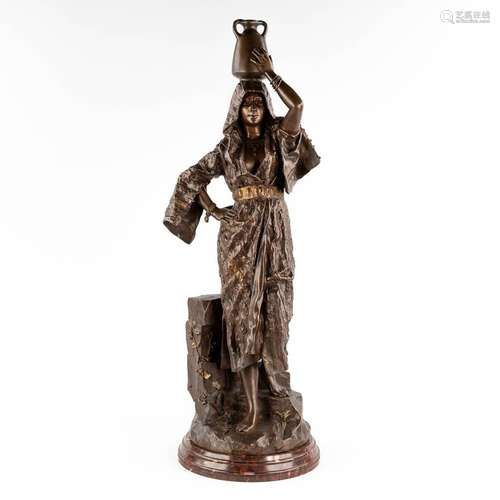 Gaston Veuvenot LEROUX (1854-1942) 'Rebecca' patinated bronz...