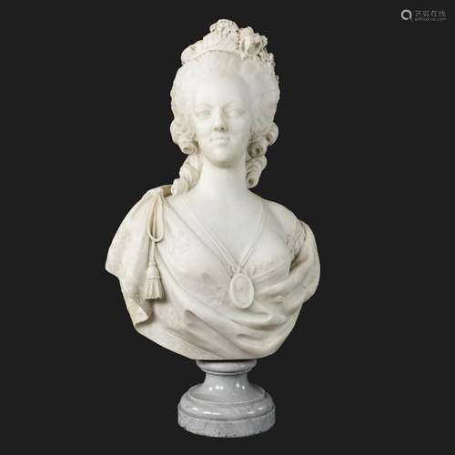 Simon Louis BOIZOT (1743-1809)(after) 'Marie Antoinette' scu...