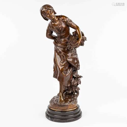 Mathurin MOREAU (1822-1912) 'The Harvest' patinated bronze. ...