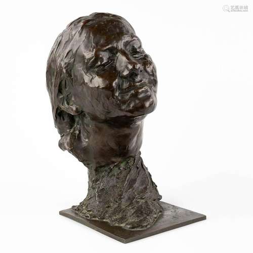 Alfred COURTENS (1889-1967) 'Bust' patinated bronze. 1910. (...