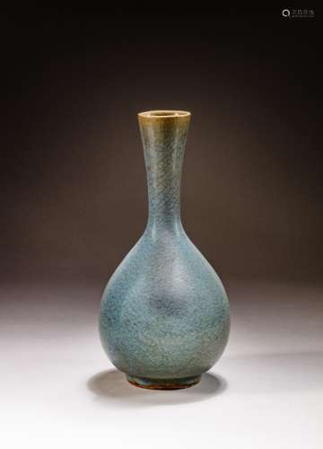 <br />
A 'Jun' bottle vase, Yuan dynasty | 元 鈞窰天藍釉瓶