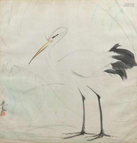 <br />
Lin Fengmian (1900-1991), White egret | 林風眠 (1900-...