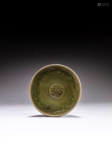<br />
A carved 'Yaozhou' celadon-glazed bowl, Northern Song...